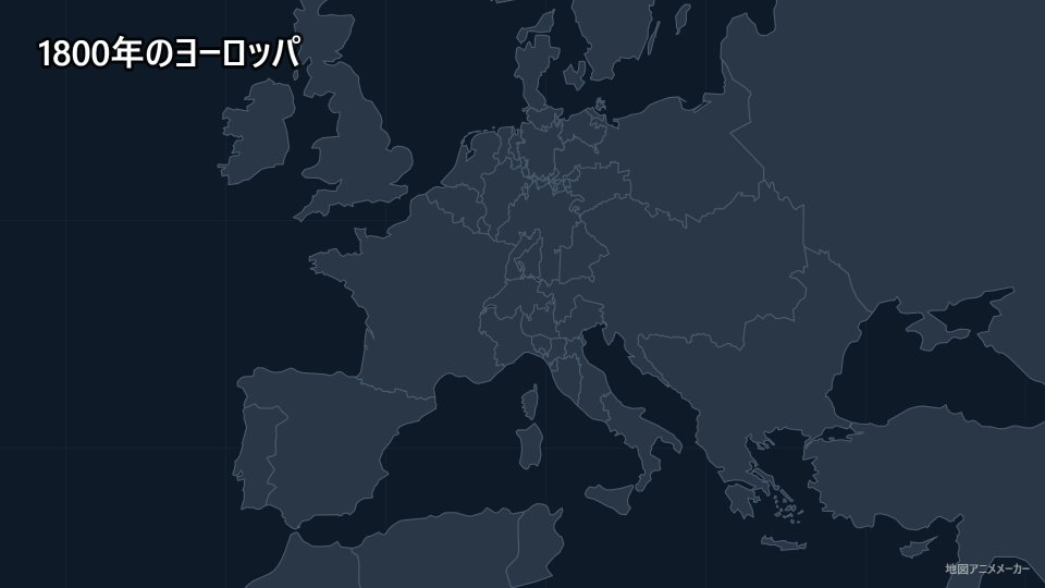 1800年のヨーロッパ